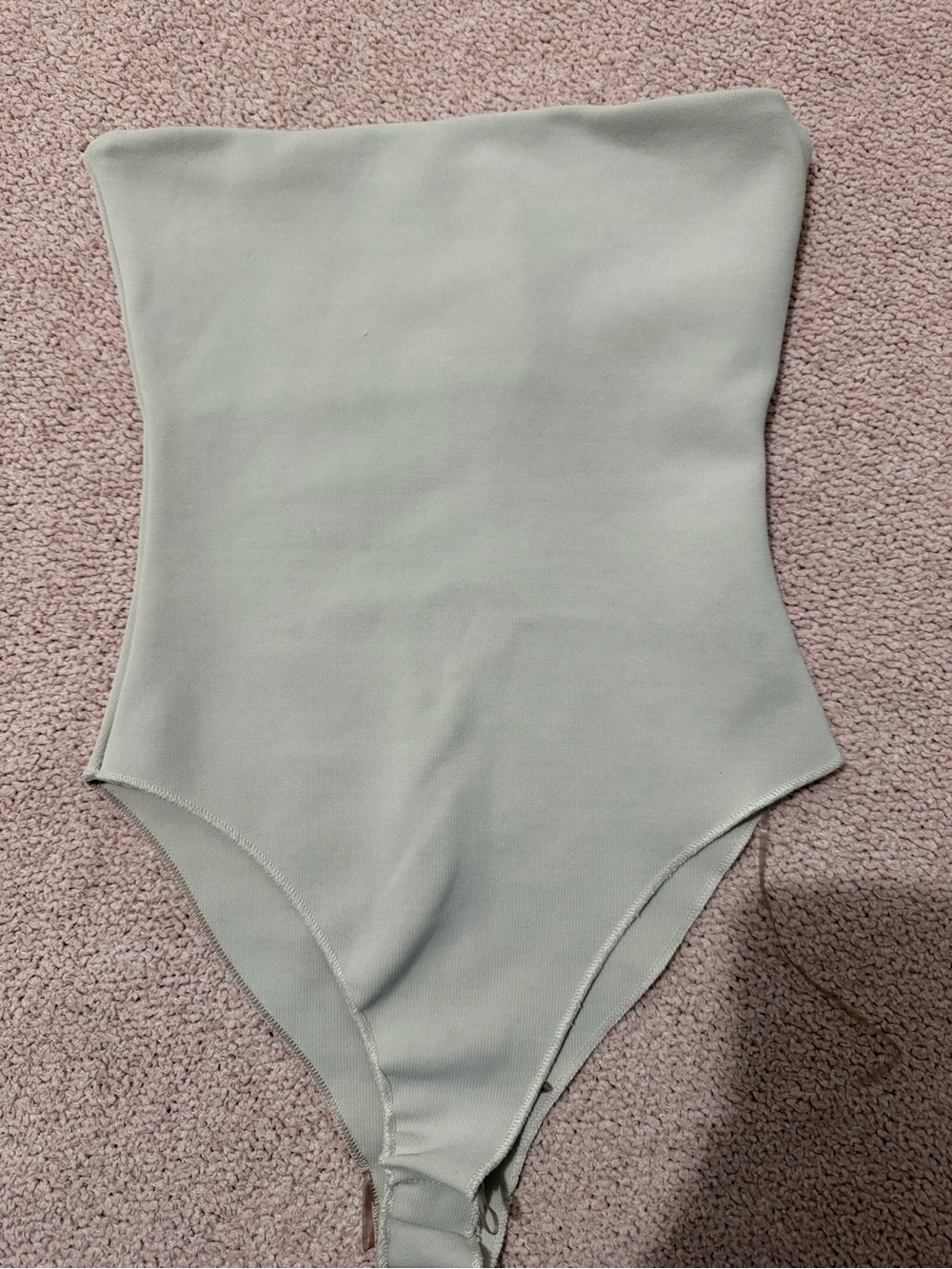 Zara Girls Pale Sage Green One-Piece Bodysuit